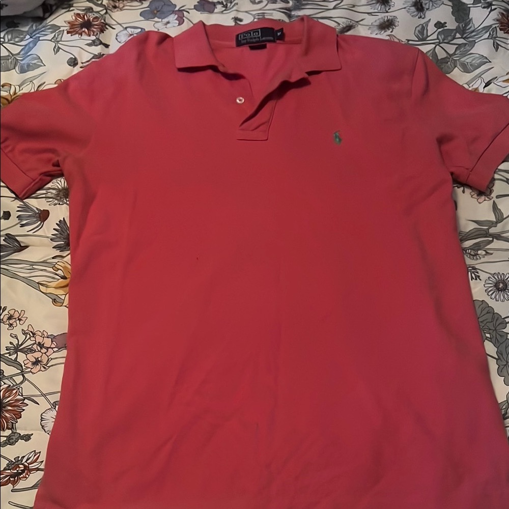 Polo by Ralph Lauren Men's Pink Polo Shirt
